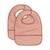 Lot de 2 bavoirs imperméables Beige, blanc+Blanc, vert, jaune+Ecru, marron+Ecru, vert+Marron chataigne+Rose des bois 27 - vertbaudet enfant 