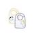 Lot de 2 bavoirs en coton - pluche et pompon Blanc 1 - vertbaudet enfant 
