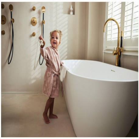 Peignoir éponge miffy jacquard en coton Beige+Rose miffy+Vert 11 - vertbaudet enfant 