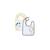 Lot de 2 bavoirs en coton - pluche et pompon Blanc 2 - vertbaudet enfant 