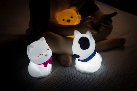 Veilleuse en silicone souple - le chien Blanc 5 - vertbaudet enfant 