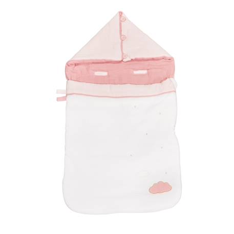 Nid d'ange en coton - lily Blanc/bleu+Blanc/gris+Blanc/rose 7 - vertbaudet enfant 