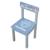 Chaise en bois massif imprimé Pat Patrouille Bleu gris / paw patrol 5 - vertbaudet enfant 