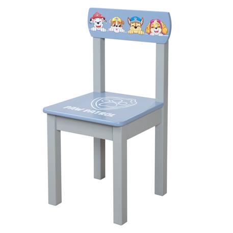 Chaise en bois massif imprimé Pat Patrouille Bleu gris / paw patrol 1 - vertbaudet enfant 