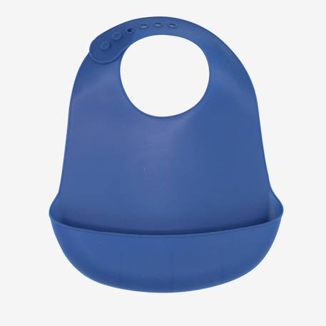 Bavoir bébé silicone souple Bleu 1 - vertbaudet enfant 
