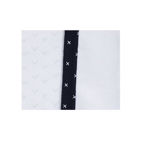 Bavoirs lot de 2 en coton - hello Blanc 3 - vertbaudet enfant 