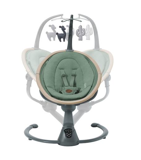 Transat et balancelle bébé électrique cassia Graphite beyond+Gris beyond+Vert beyond 12 - vertbaudet enfant 