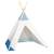 Tipi en toile en coton - blue baleine Blanc 1 - vertbaudet enfant 