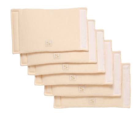 Protections de barreaux de lit en coton Beige+Beige foncé+Bleu/blanc+Ecru léopard+Moutarde+Rose+Rose foncé+Rouge+Vert+Vert tilleul 1 - vertbaudet enfant 
