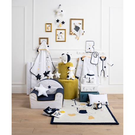 Bavoirs lot de 2 en coton - hello Blanc 4 - vertbaudet enfant 