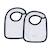 Bavoirs lot de 2 en coton - hello Blanc 1 - vertbaudet enfant 