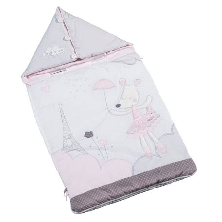 Nid d'ange nomade bébé en coton - lilibelle Blanc 1 - vertbaudet enfant 
