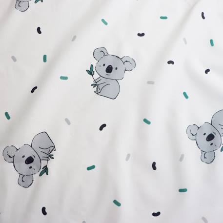 Parure de lit imprimée 100% coton, koalas Ecru 6 - vertbaudet enfant 