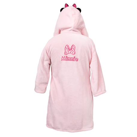 Robe de chambre brodée à capuche, disney minnie love Rose 2 - vertbaudet enfant 