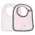Bavoirs lot de 2 en coton - miss fleur de lune Rose 2 - vertbaudet enfant 