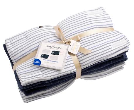 Protections de barreaux de lit en coton Beige+Beige foncé+Bleu/blanc+Ecru léopard+Moutarde+Rose+Rose foncé+Rouge+Vert+Vert tilleul 8 - vertbaudet enfant 