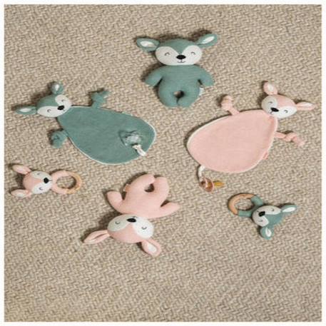 Hochet anneau de dentition Blanc, marron+Gris, marron+Vert+Vert, blanc 15 - vertbaudet enfant 