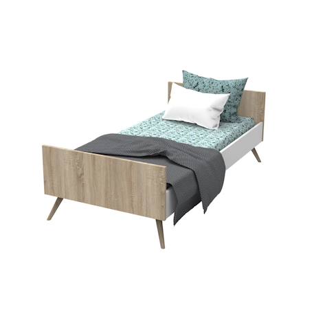 Lit junior en bois - seventies Marron 1 - vertbaudet enfant 