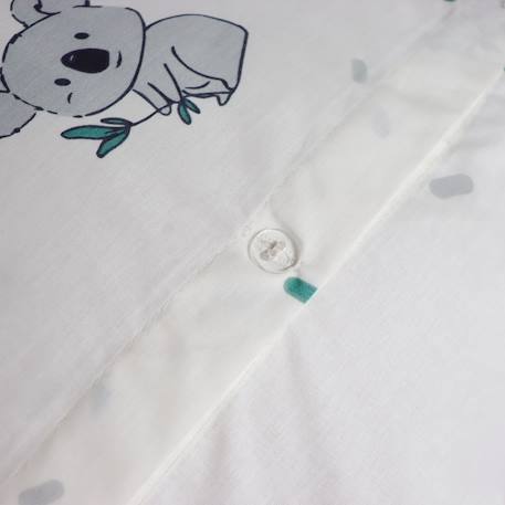 Parure de lit imprimée 100% coton, koalas Ecru 5 - vertbaudet enfant 