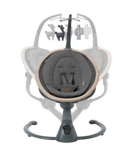 Transat et balancelle bébé électrique cassia Graphite beyond+Gris beyond+Vert beyond 2 - vertbaudet enfant 
