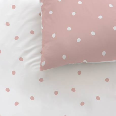 Parure de lit imprimée 100% coton, pink spots Rose 2 - vertbaudet enfant 
