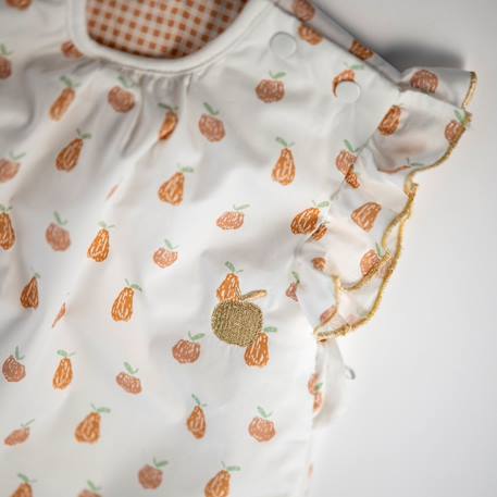 Gigoteuse ouatinée à volants en coton - botanica Blanc 5 - vertbaudet enfant 