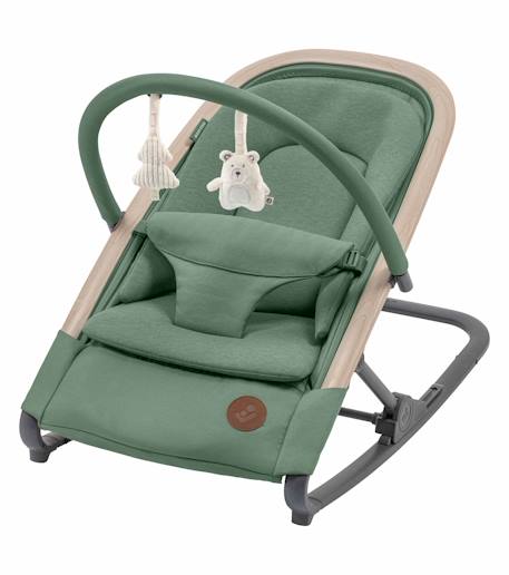 Transat bébé avec fonction balancelle kori eco Beige classique+Graphite beyond+Gris beyond+Vert beyond 14 - vertbaudet enfant 