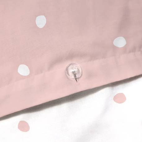Parure de lit imprimée 100% coton, pink spots Rose 6 - vertbaudet enfant 