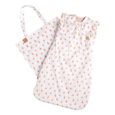 Gigoteuse ouatinée à volants en coton - botanica Blanc 2 - vertbaudet enfant 
