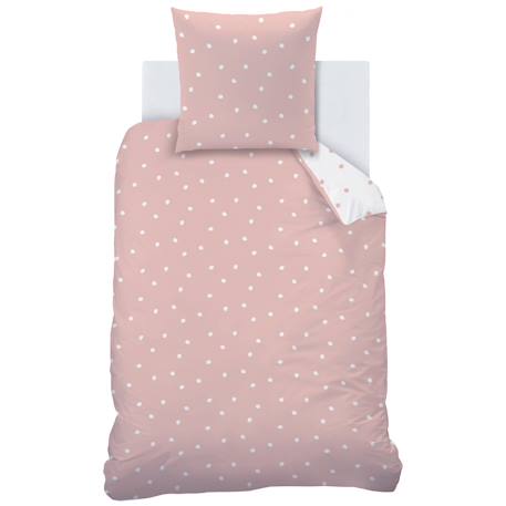 Parure de lit imprimée 100% coton, pink spots Rose 3 - vertbaudet enfant 