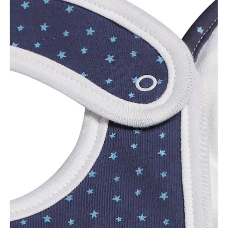 Bavoirs lot de 2 en coton - merlin Bleu 2 - vertbaudet enfant 