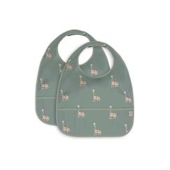Puériculture-Repas-Bavoir-Lot de 2 bavoirs imperméables