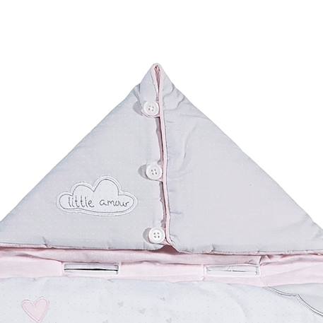 Nid d'ange nomade bébé en coton - lilibelle Blanc 3 - vertbaudet enfant 