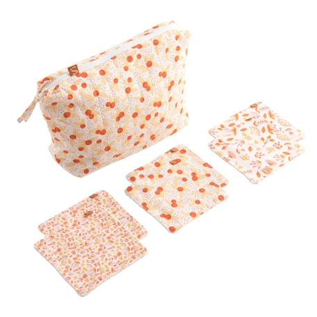 Trousse de toilette en coton - esmee Blanc 1 - vertbaudet enfant 