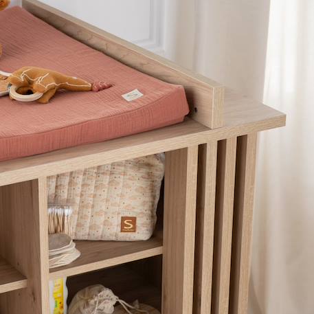 Trousse de toilette en double gaze de coton et carrés éponge - orsino Beige 2 - vertbaudet enfant 