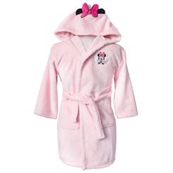 -Robe de chambre brodée à capuche, disney home minnie love