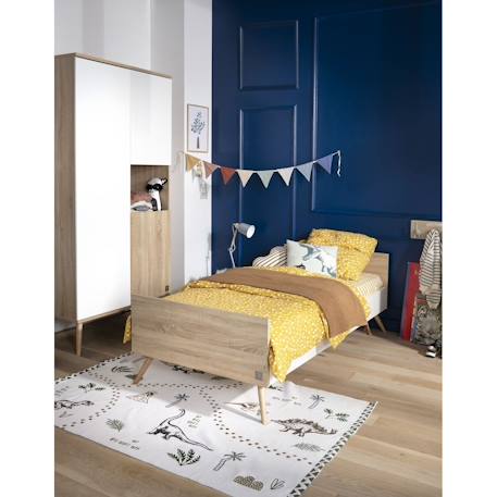 Lit junior en bois - seventies Marron 2 - vertbaudet enfant 