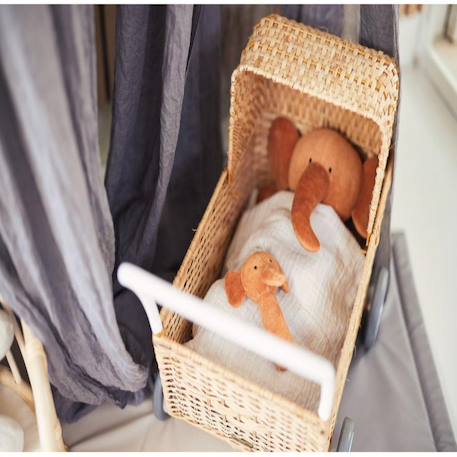 Ciel de lit nougat (155 cm) Beige+Gris tempête 6 - vertbaudet enfant 
