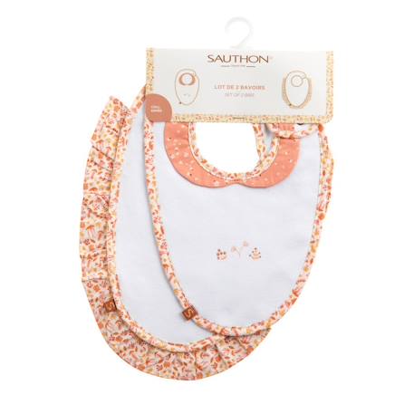 Bavoirs en coton - esmee Blanc 2 - vertbaudet enfant 