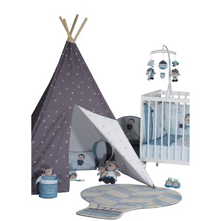 Tipi en toile en coton - lazare Gris 4 - vertbaudet enfant 