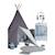 Tipi en toile en coton - lazare Gris 4 - vertbaudet enfant 