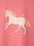 Tee-shirt motif fantaisie fille abricot+bleu grisé+écru+fraise 14 - vertbaudet enfant 