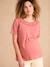 Tee-shirt grossesse devant/dos encolure macramé tomette 3 - vertbaudet enfant 
