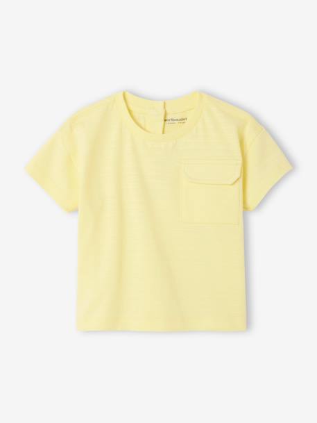 T-shirt bébé manches courtes jaune fluo 1 - vertbaudet enfant 