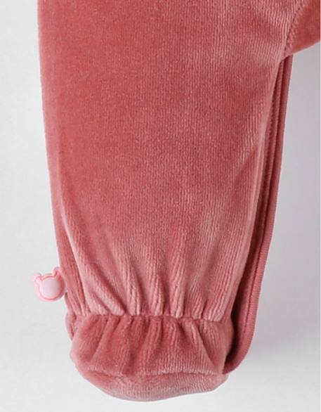 Pyjama en velours côtelé guépard Rose 5 - vertbaudet enfant 