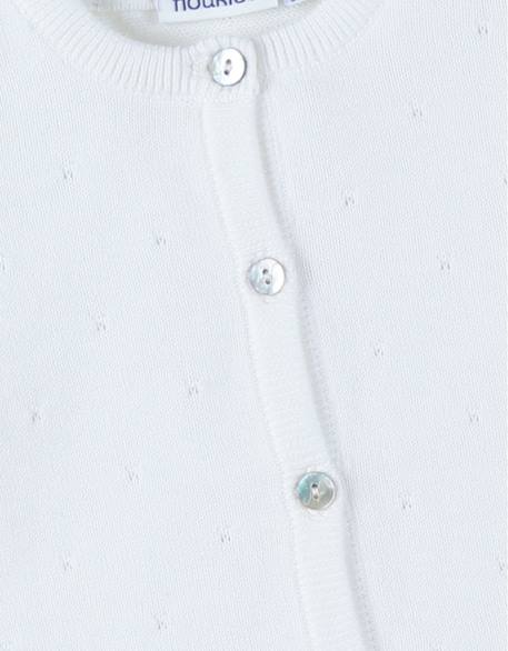Cardigan en tricot coton Blanc 6 - vertbaudet enfant 