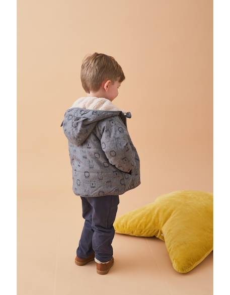Veste déperlante groloudoux® et sherpa Gris 4 - vertbaudet enfant 