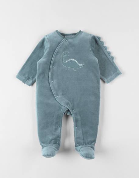 Bébé-Pyjama en velours côtelé dino