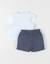 Ensemble t-shirt avec short coton Blanc 3 - vertbaudet enfant 