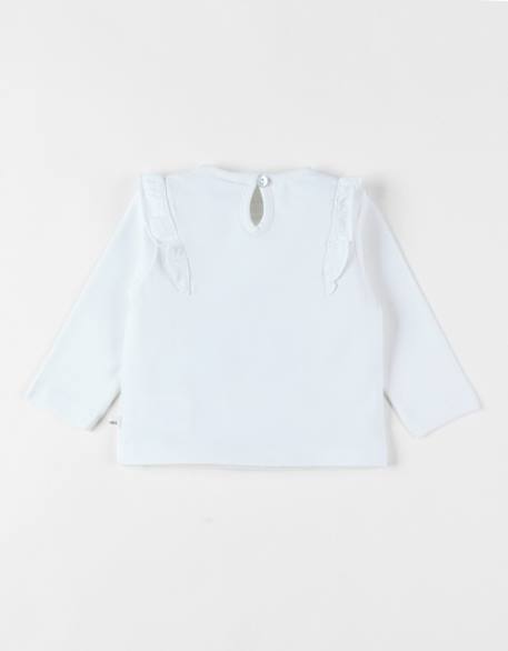 T-shirt fille Blanc 6 - vertbaudet enfant 